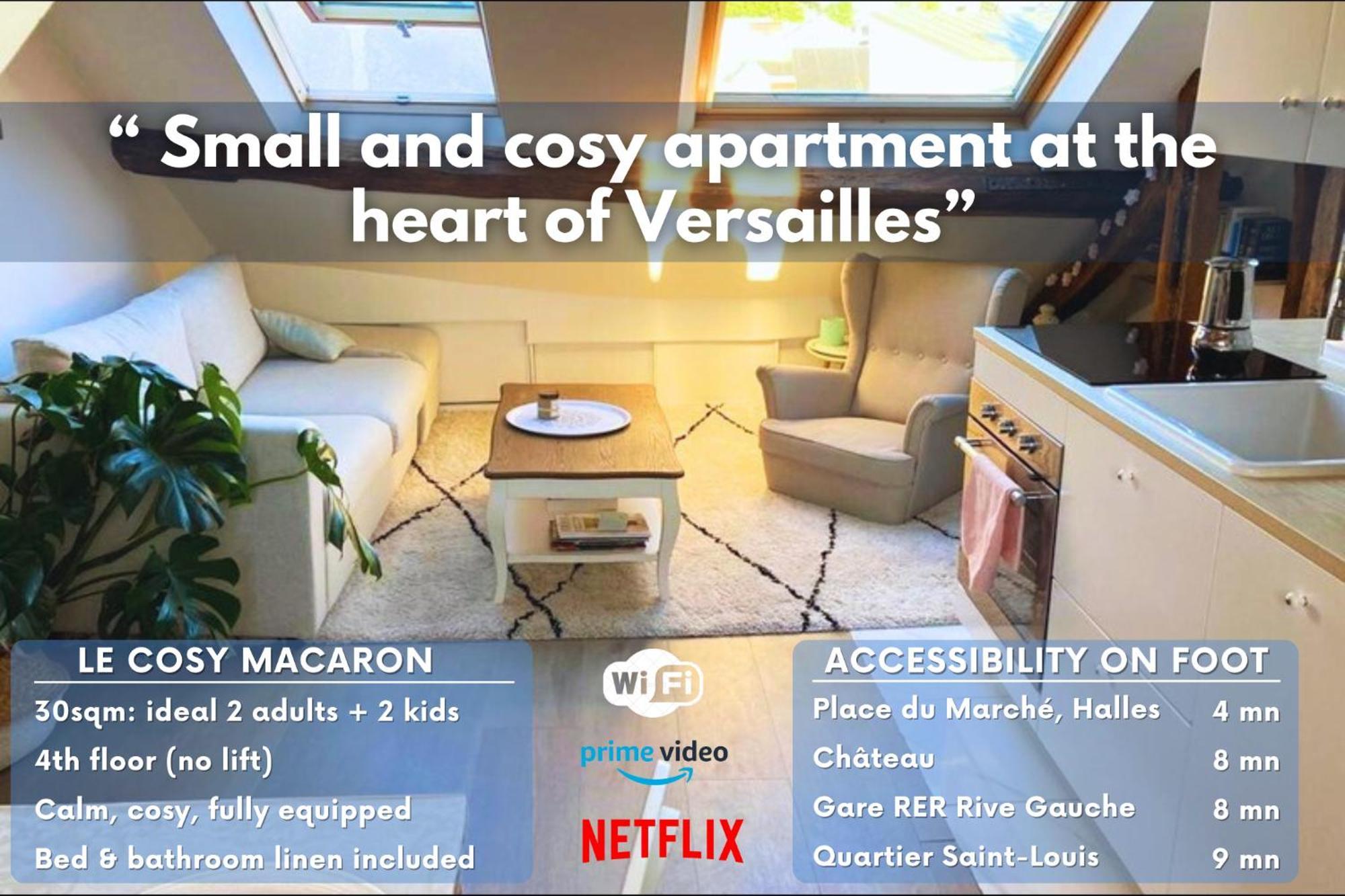 Apartment Le Cosy Macaron - Au Coeur De Versailles